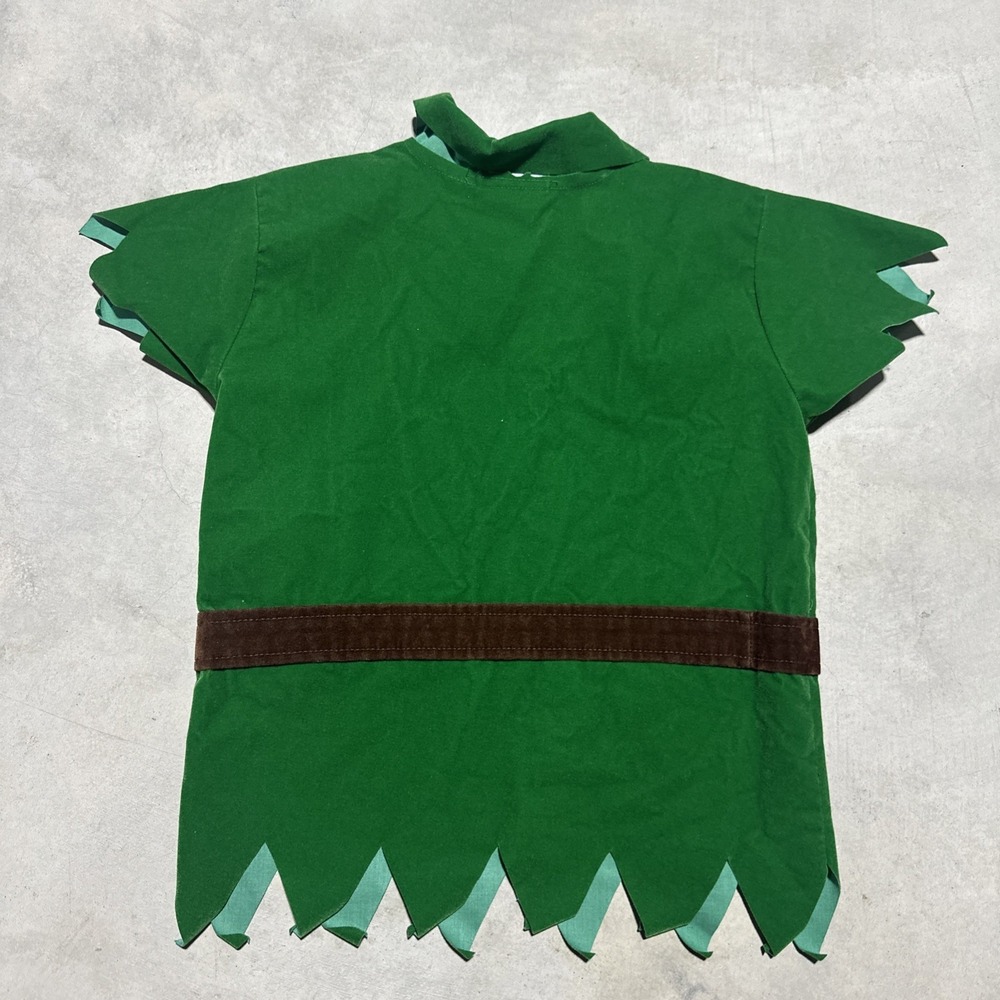 Disney Store Peter Pan Halloween Dress Up Velvet Costume Top & Pants Size 2-4T - Picture 6 of 8